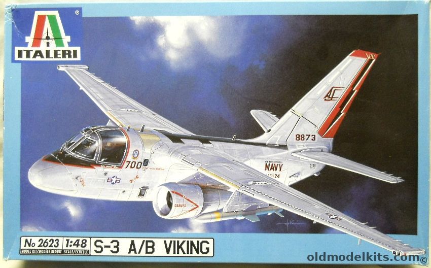 Italeri 1/48 S-3 A/B Viking - VS-38 / VS-31/ VS-24, 2623 plastic model kit